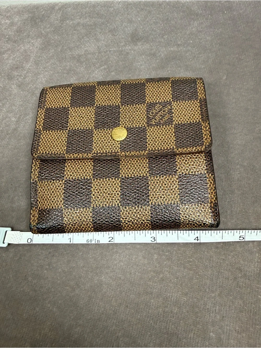 Louis Vuitton Victorine compact, envelope Wallet classic brown Damier Ebene